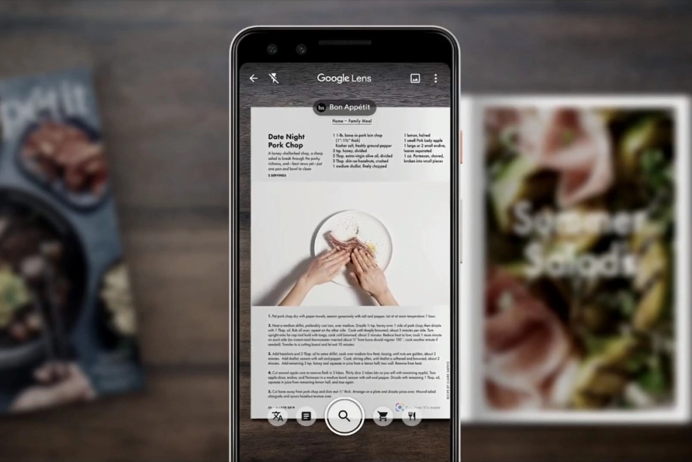 Dùng Google Lens để dịch menu nhà hàng 